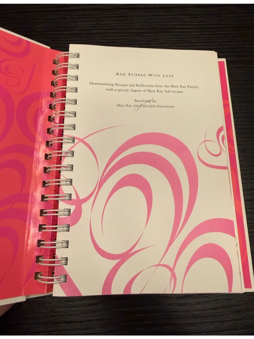 Mary Kay Cookbook And Stirred with Love Hardcover Book